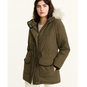 Abercrombie & Fitch Faux Fur Hooded Puffer Parka Jacket